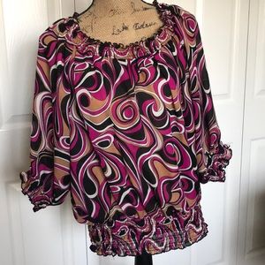 Thin and colorful top